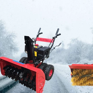 二合一扫雪机 手推式清雪机 驾驶式路面清雪机
