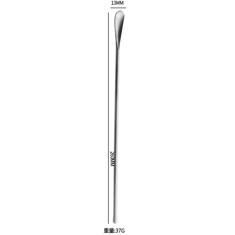 304 cucharas de acero inoxidable cucharas de hielo de mango largo cucharas de postre de café cucharas de miel cucharas de barra de mezcla