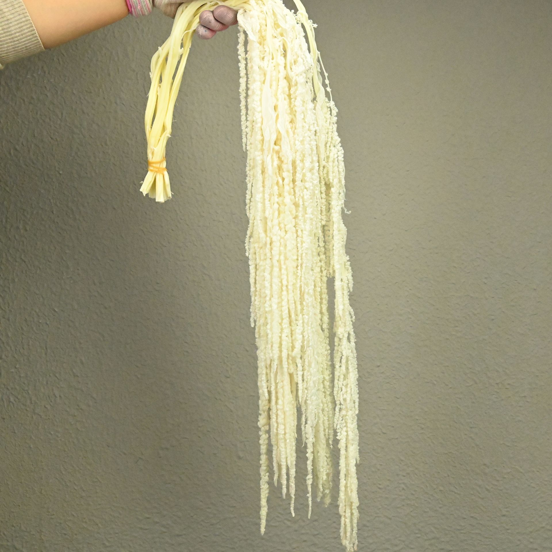 Flores fantasmas colgantes de arroz flor inmortal Juliet Amantes lágrimas colgantes de flores de decoración de bodas flores verdaderas