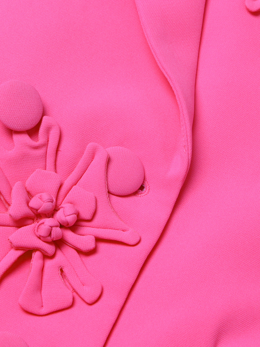Blazer donna elegante con revers e decorazione floreale 3d_voghion.com