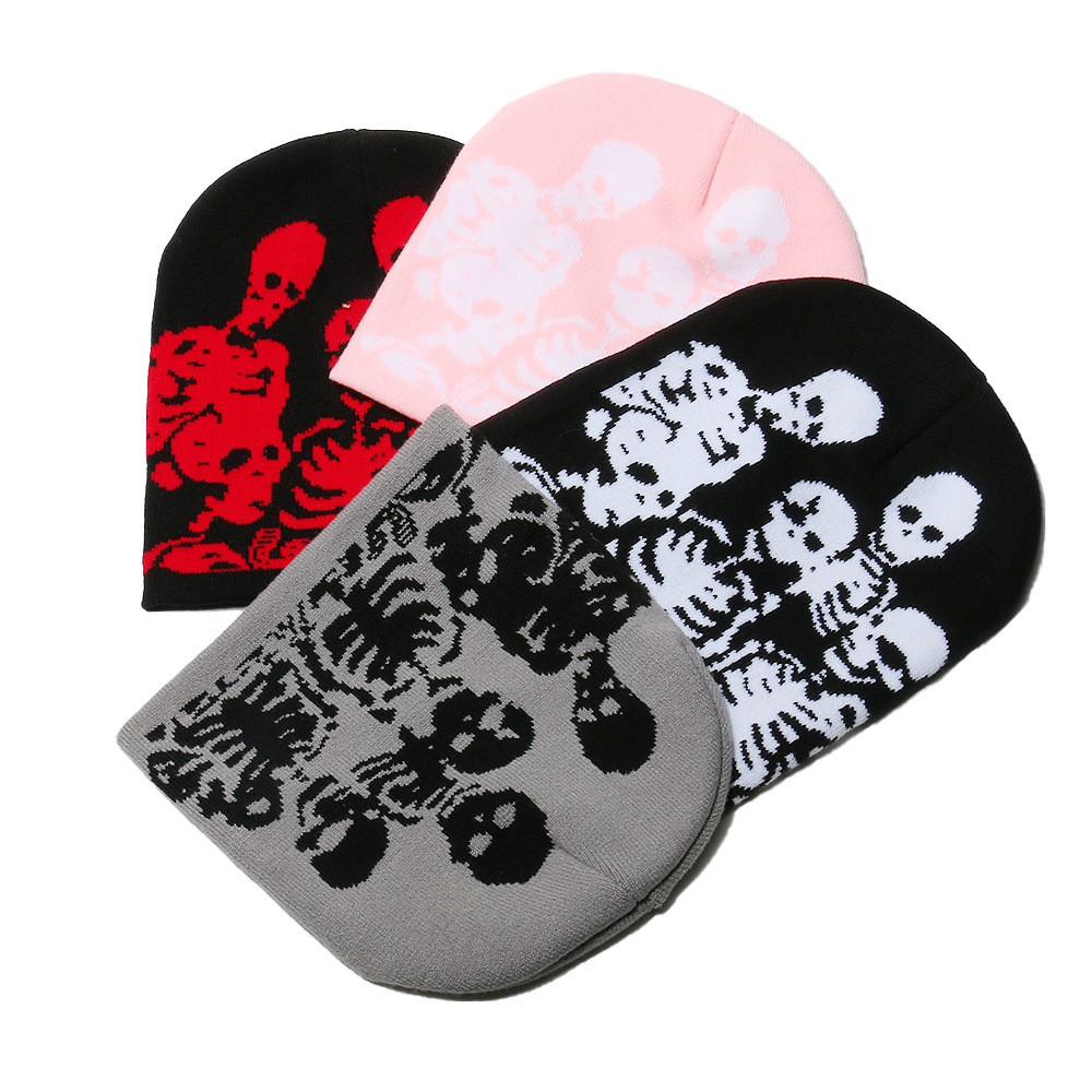 Holiday, Festival Occasion Men's Exaggerated Punk Streetwear Skull Skull Eaveless Wool Cap
