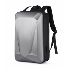 クロスボーダー多機能ハードシェルラップトップバッグカバートロリートレンディなメンズバックパックテクスチャ通勤ビジネスバックパック