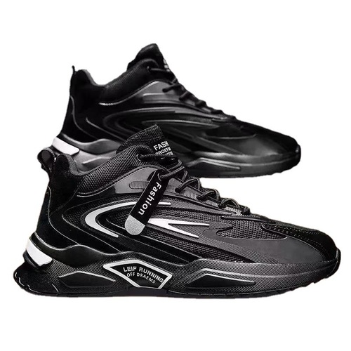 Men's  New Leisure Sports Shoes Breathable and Comfortable Running Shoes Korean Style Fashion Thick Sole Dad Shoes