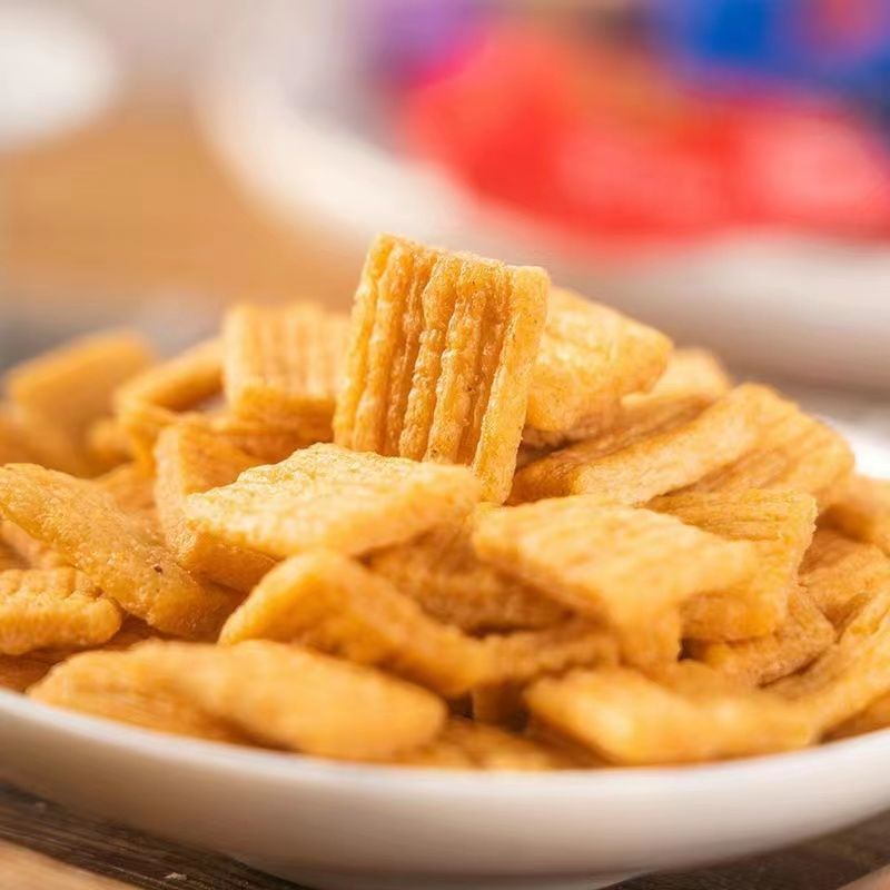 Xiaomi Pot Rice Crisps Spicy Snacks Spicy Flavor BBQ Flavor Hotel Hot Pot Restaurant Chess Room Small Packaging Leisure Puff