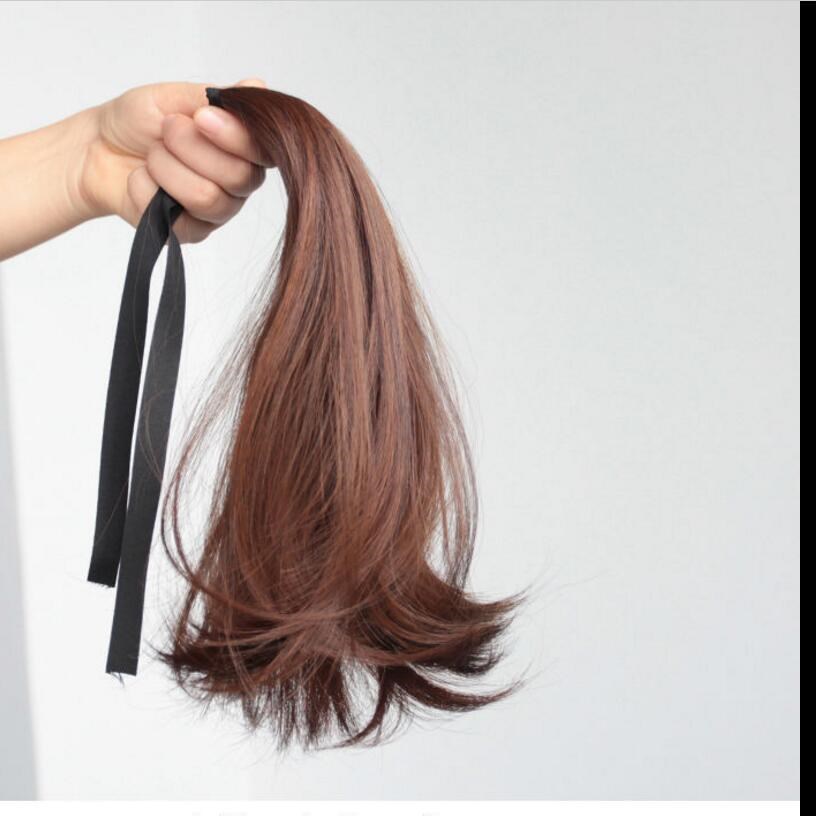 Clip de pelo artificial alta Cola de Caballo peluca hembra natural micro-volumen simulación luz Correa peluca Cola de Caballo trenza al por mayor