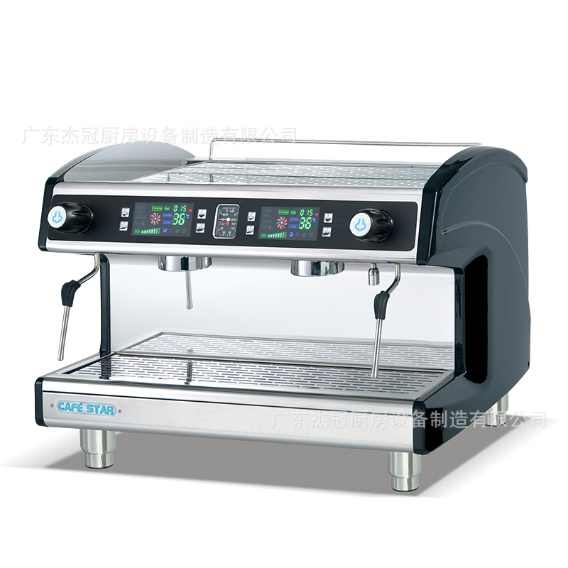 Máquina de café semiautomática comercial de doble cabeza K202T café de té con leche, máquina de extracción de leche, máquina de té y café italiano