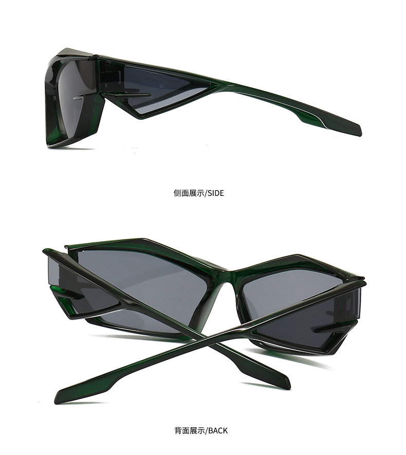 Fashion Color Block Pc Special-shaped Mirror Patchwork Full Frame Men's Sunglasses display picture 15