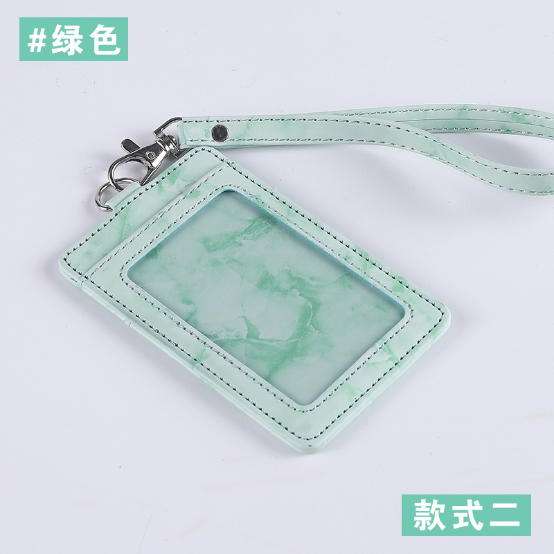 Jinbeisi tarjeta de trabajo Tarjeta de insignia titular cordón tarjeta de trabajo bancaria Tarjeta de insignia titular de la tarjeta etiqueta cubierta de cuero titular de la tarjeta de fábrica