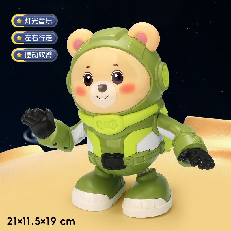 Transfronterizos eléctricos divertidos bailar conejos espaciales música luces oscilantes pequeñas muñecas eléctricas muñecas juguetes para niños mayoristas