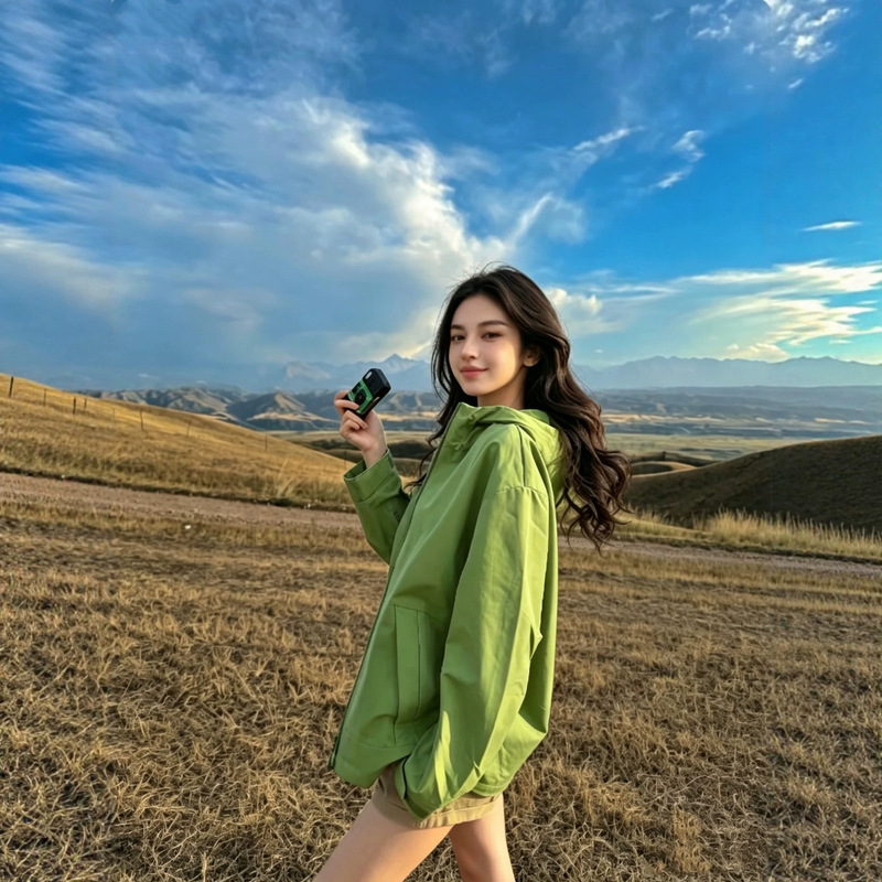 Women's Outdoor Hiking Jacket 2026 Autumn New Loose Jacket for Mountain Climbing, Windproof Coat for Western Sichuan Women's Outdoor Hiking Jacket 2026 Autumn New Loose Jacket for Mountain Climbing, Windproof Coat for Western Sichuan