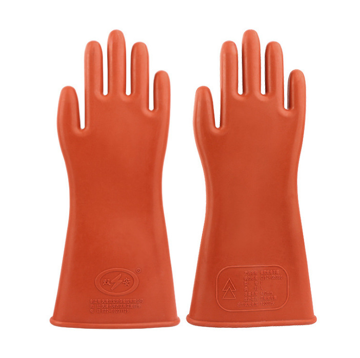 12kv橡胶绝缘手套 25KV电工高压防护手套