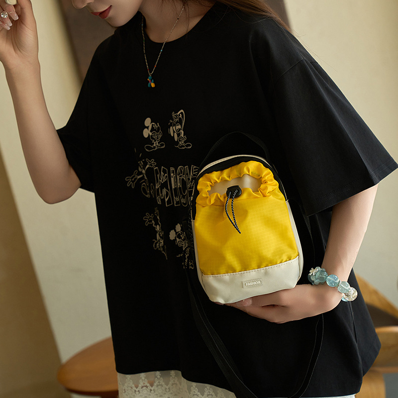 가벼운 계란주머니, 소형 주전자가방, 캐주얼 크로스백, 휴대폰가방, 미니소형가방, 다용도 숄더 드로스트링백