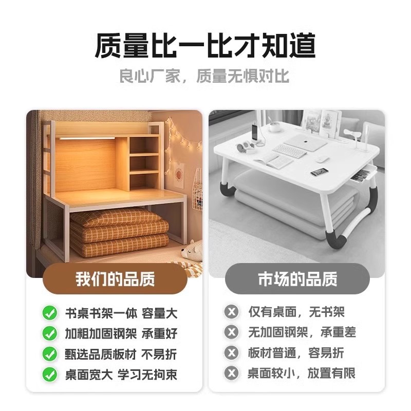 Mesa de cama dormitorio escritorio de escritorio dormitorio escritorio dormitorio de estudiantes perezoso artefacto de la cama pequeña mesa