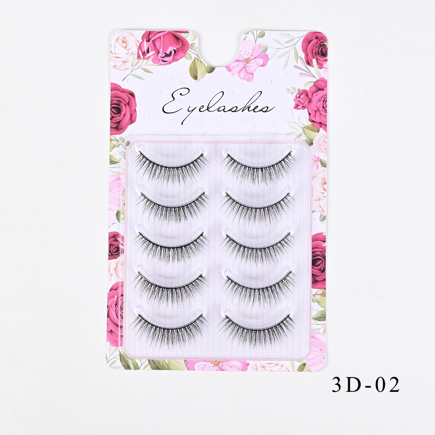 Comercio exterior europeo y americano grueso rizado 3D desordenado para el cabello, pestañas postizas, pestañas delgadas naturales al por mayor