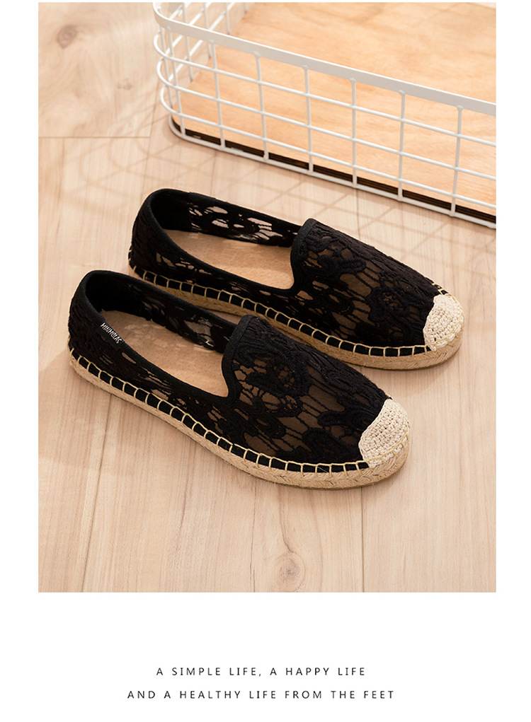 Frühling/Sommer Weiche Sohle Mesh Atmungsaktive Damen Freizeitschuhe Mit Hohlen Halb Schlepper Lazy Footwear Leinen Gras Gestrickte Sandalen_voghion.com