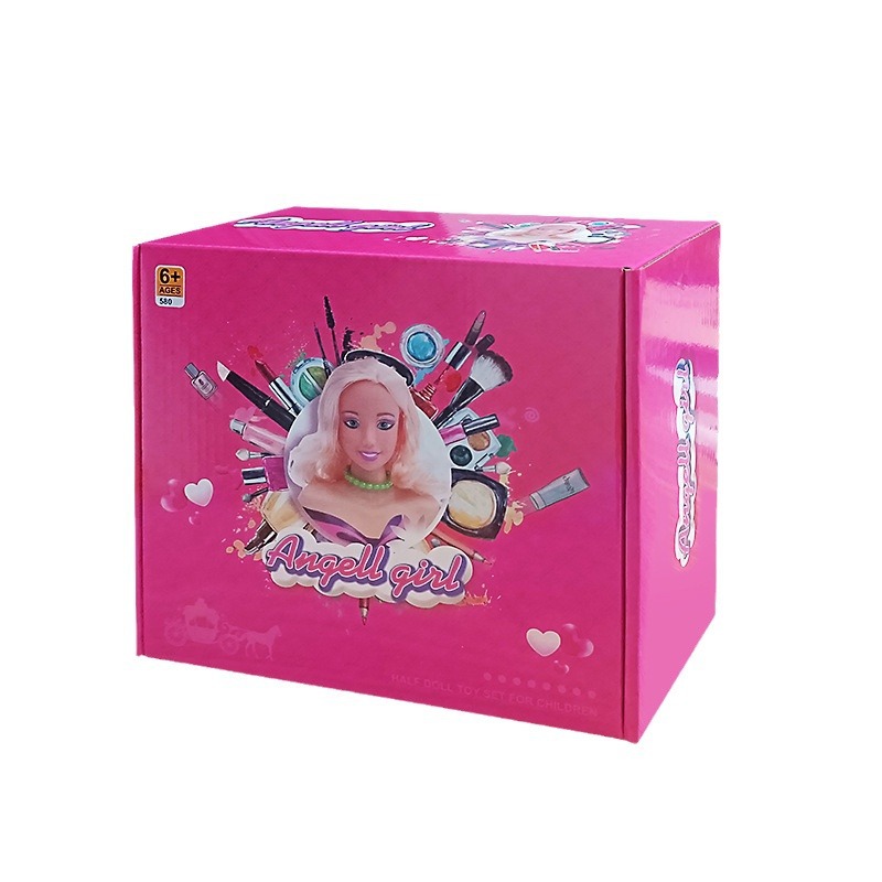 Cross-border modelo de medio cuerpo de los niños de juguete traje de vestir pelo medio cuerpo muñeca niña jugar casa maquillaje juguete