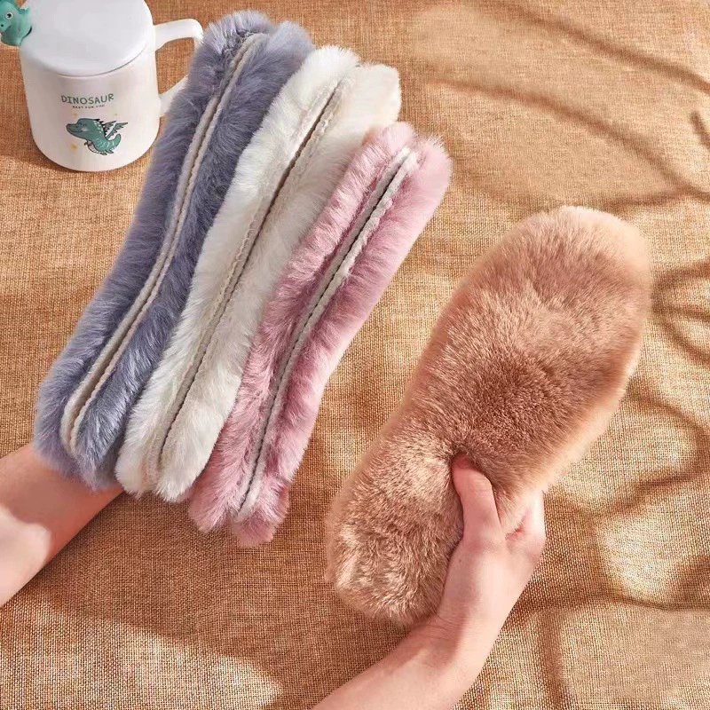 След высококачественного продукта зима на флисовой подкладке утолщенный большой вес Имитация меха кролика стелька поставщик электроэнергии для нагрева теплый мужской и женский