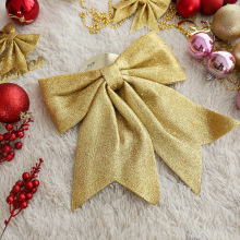 聖誕節裝飾品聖誕大號粘粉蝴蝶結聖誕樹掛件配件酒店櫥窗場景布置