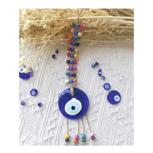 Large colored beads blue eye pendant Turkish style devil's eye pendant hotel bed and breakfast special wall decoration