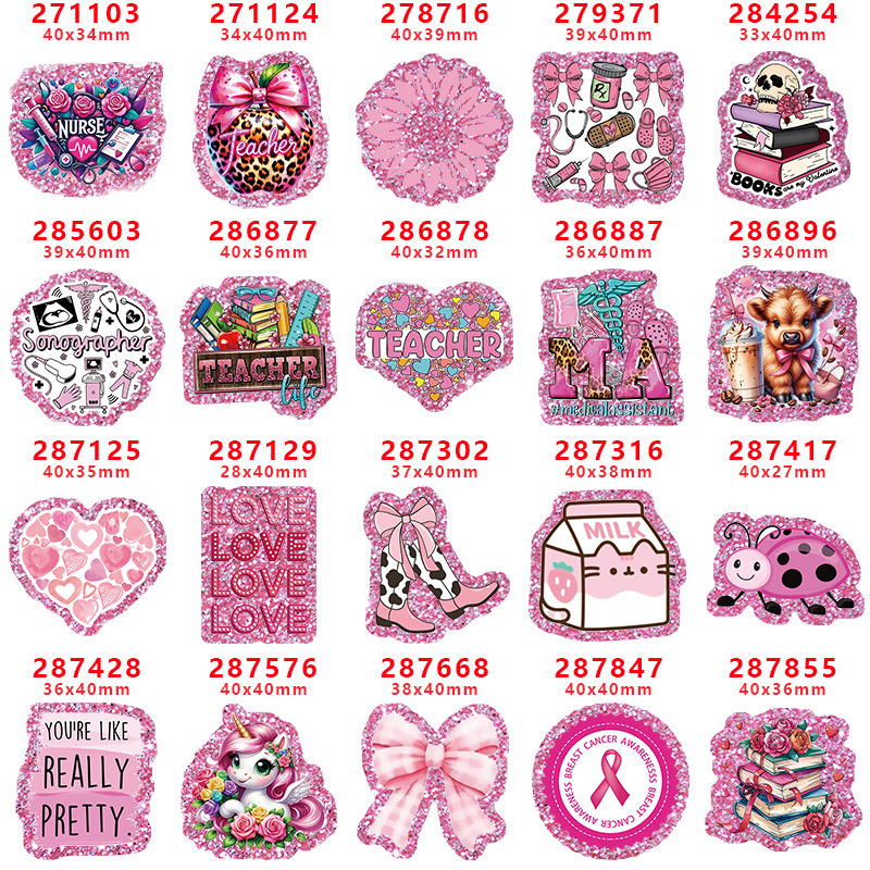 2024 new acrylic resin patch sparkling bottom GT-F-271103