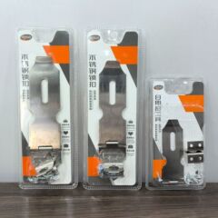 ステンレス製のロックは家庭用の古いドアのロックを掛けます。