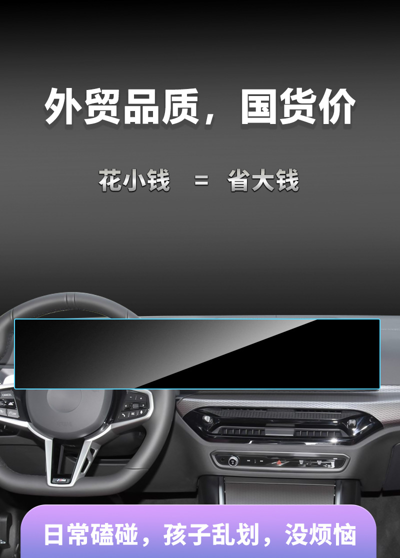 Suitable for Bmw 1 Series/3 Series/4 Series/5 Series/7 Series Car Navigation Tempered Film, Central Control Screen, Instrument Panel Interior Film