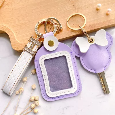 Motorcycle Key, Electric vehicle key cover shell - hand-strap-model-key-cover-remote-control-cover-purple