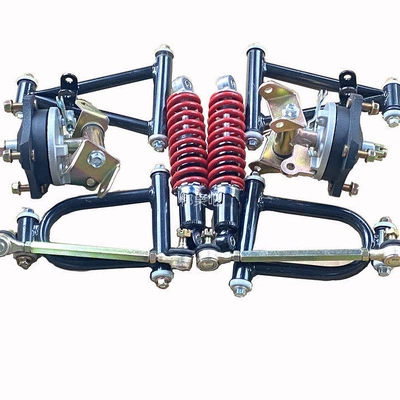 Modified Four-Wheel Go-Kart Front Suspension Steering Kit, Little Bull Atv Front Drum Brake Rocker Arm, Fork Shock Absorber (Motorcycle frame)