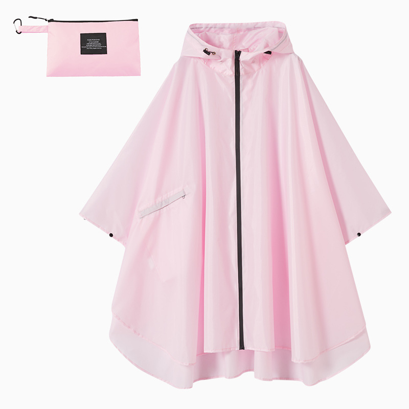 Fabricantes venden japonés Corea del Sur moda Capa delgada hombres y mujeres adultos impermeable poncho mochila ciclismo Amazon comercio exterior image 18