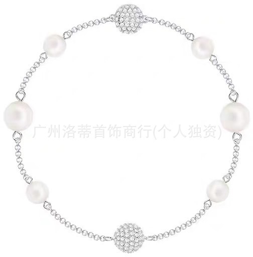 施家高版本恶魔之眼手镯采用施华洛元素世奇灵动方糖天鹅手链女环|undefined
