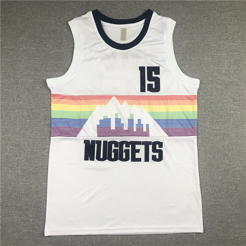 Summer cross-border jersey Nuggets 15 Jokic jersey 27 Murray embroidered basketball uniform men's sports training uniform casual