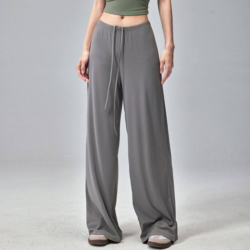 Women's Straight-Leg High-Waisted Cool-Touch Antibacterial Cropped Pants for Pear-Shaped Body, Slimming, Drapey, Loose Casual Pants Women's Straight-Leg High-Waisted Cool-Touch Antibacterial Cropped Pants for Pear-Shaped Body, Slimming, Drapey, Loose Casual Pants