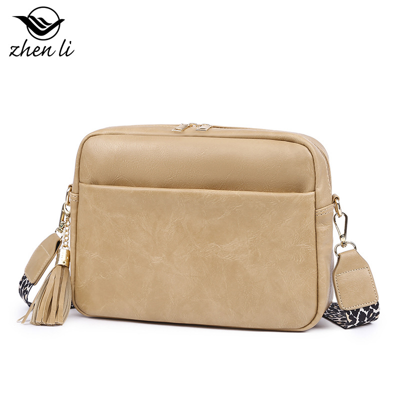 Zhenli bolso de hombro de color caramelo bolso de mujer nuevo bolso de mensajero de hombro bolso de borla de estilo retro al por mayor