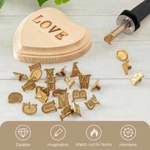 Factory wholesale soldering iron head depicting cross-border new hot selling pure copper 26 English alphanumeric symbol pyrography