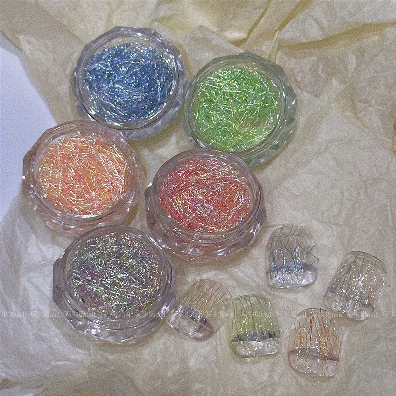 South Korea INS Original Fun Art Niche Nail Art Jewelry Magic Mermaid Line DIY Handmade Design Accessories