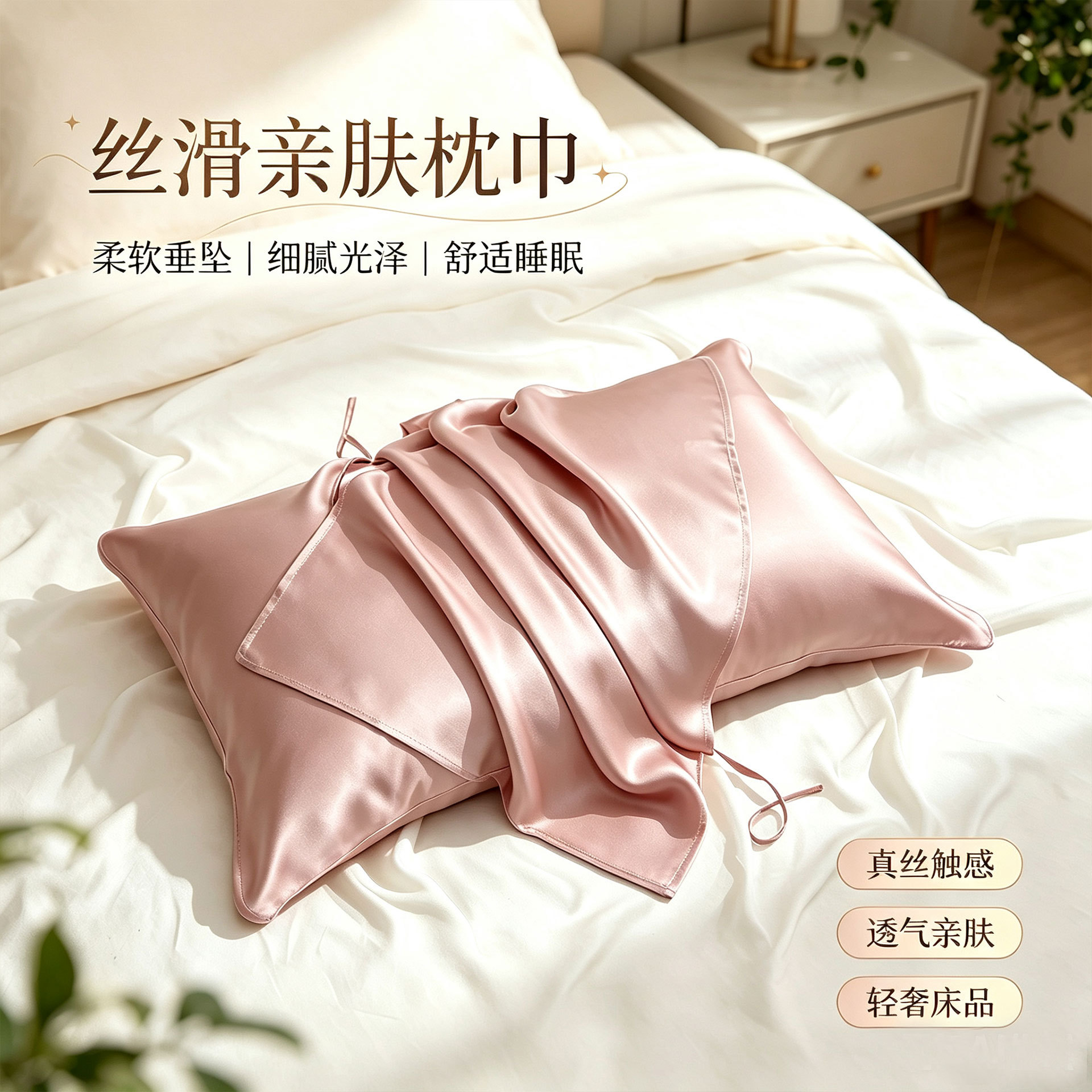 Butterfly Embroidery 19 Mimi heavy silk pillow towel Suzhou silk 100…