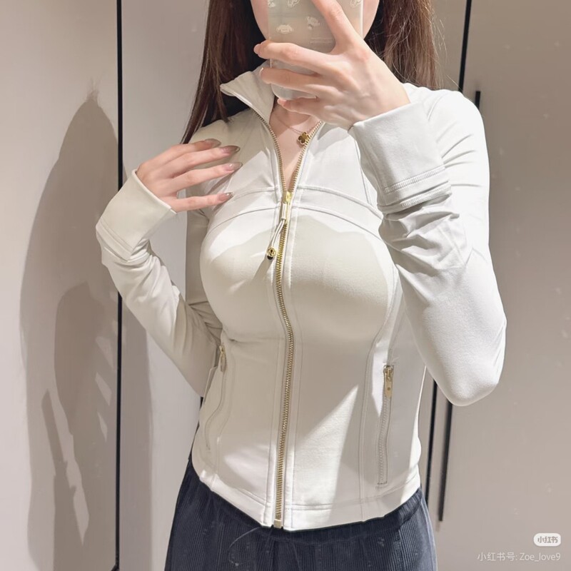 Luludefine Stand-Up Collar Jacket Yoga Wear Sports Coat Slim Fit Running Fitness Wear Luludefine Top Luludefine Stand-Up Collar Jacket Yoga Wear Sports Coat Slim Fit Running Fitness Wear Luludefine Top