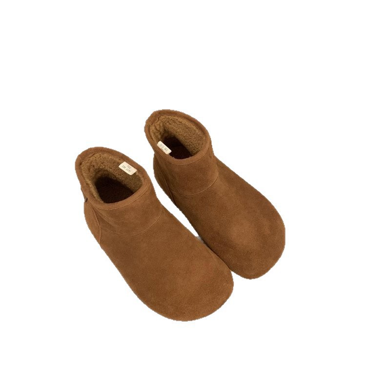 Botas de cacho de veludo retro Bocken de cacho