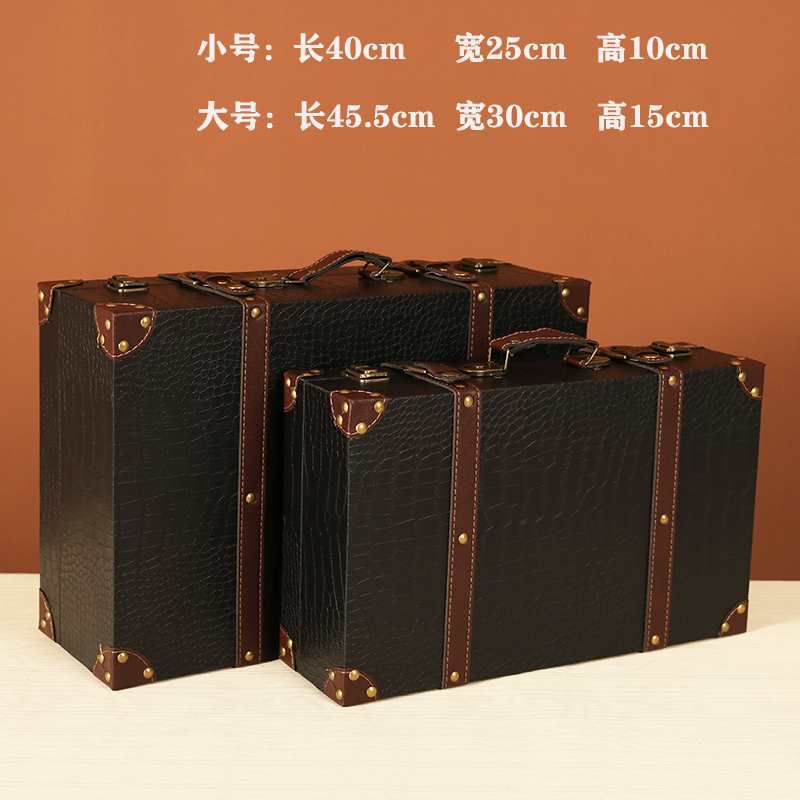 ↵↵↵짙은 남색 검정색 나무 상자