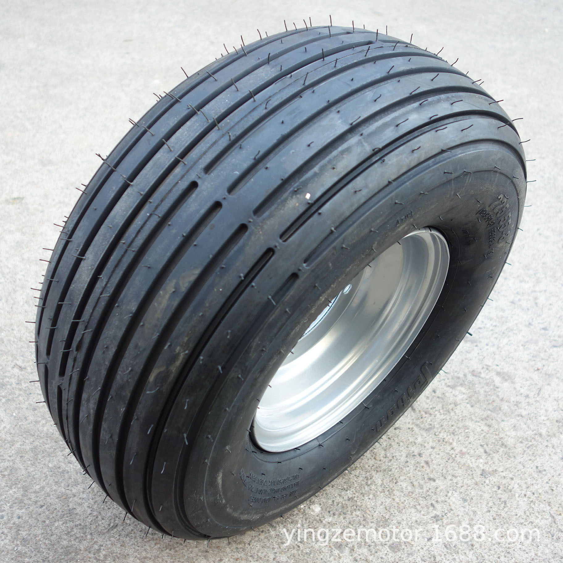 电动哈雷车平衡车配件 改装沙滩车18X9.50-8 寸直纹真空轮胎轮毂