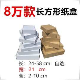 宽21cm正方形飞机盒宽1跨境电海运空运纸箱圆形盘扁纸盒飞机盒