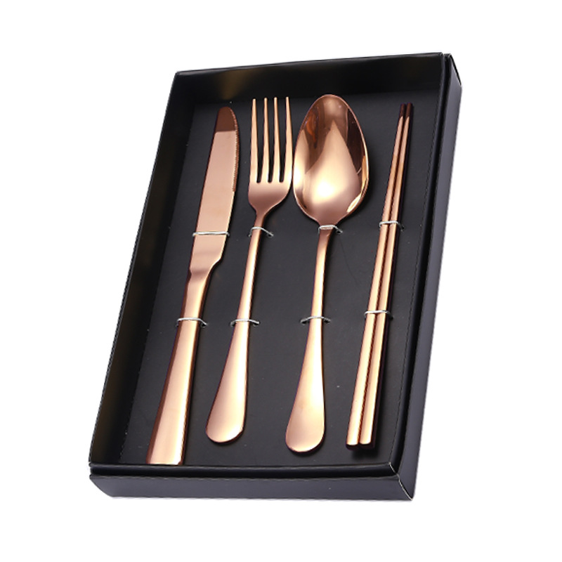 장미젓가락 4종세트(블랙박스)