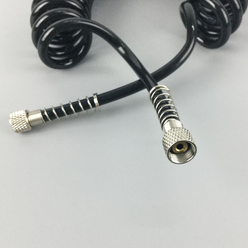 Direct supply spray gun air hose spring snake type spiral bend tube water oxygen instrument spray gun oxygen injection instrument soft tube connection tube 3 meters