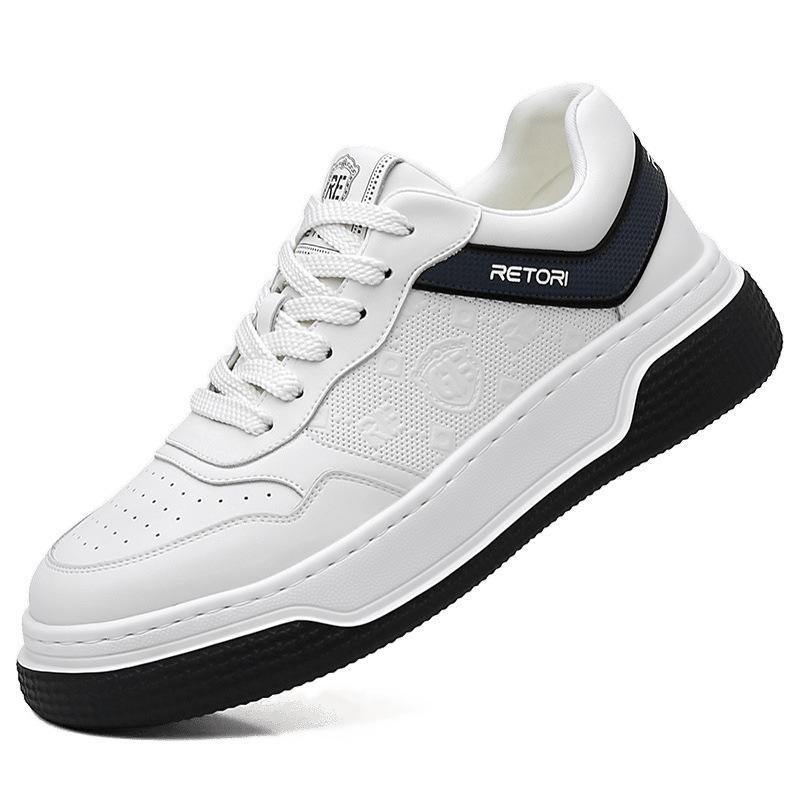 Nuevos zapatos casuales de primavera para hombres, zapatos de estilo coreano transpirables, zapatos deportivos de estilo universal, zapatos blancos para hombres