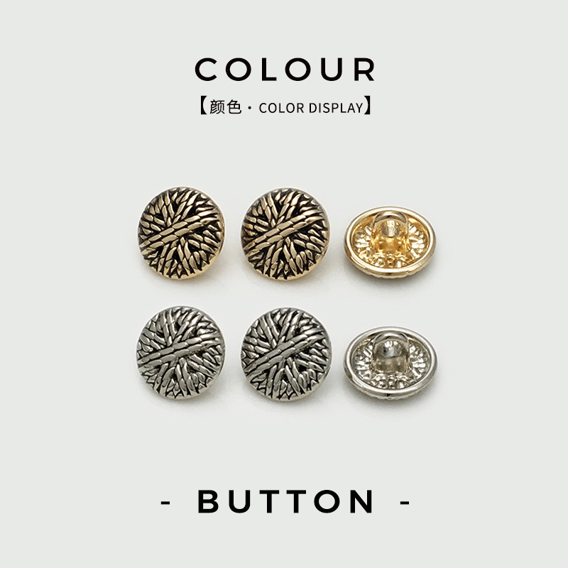 Round Metal Shirt Buttons, Tweed Jackets, Men's and Women's Coats, Sweaters, Cardigans, Decorative Buttons Round Metal Shirt Buttons, Tweed Jackets, Men's and Women's Coats, Sweaters, Cardigans, Decorative Buttons