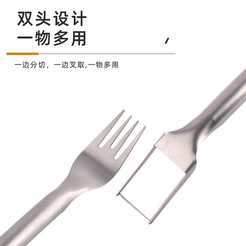 New watermelon dicing artifact 430 stainless steel fruit divider watermelon dicer pulp digger fruit fork