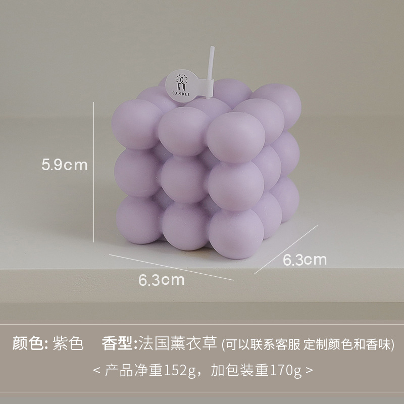 Adornos de fragancias de alta gama, recuerdos creativos, regalos personalizados transfronterizos, velas aromáticas cúbicas hechas a mano