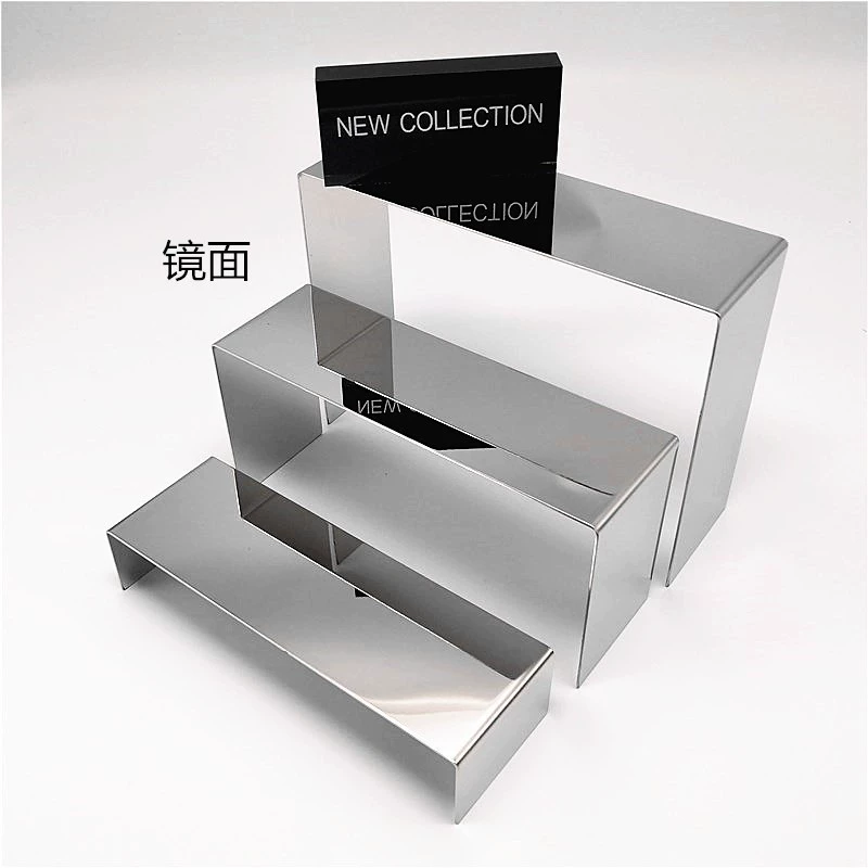 Кронштейн для обуви из нержавеющей стали, витрина для торгового центра, полка для обуви, многослойная трехкомпонентная витрина