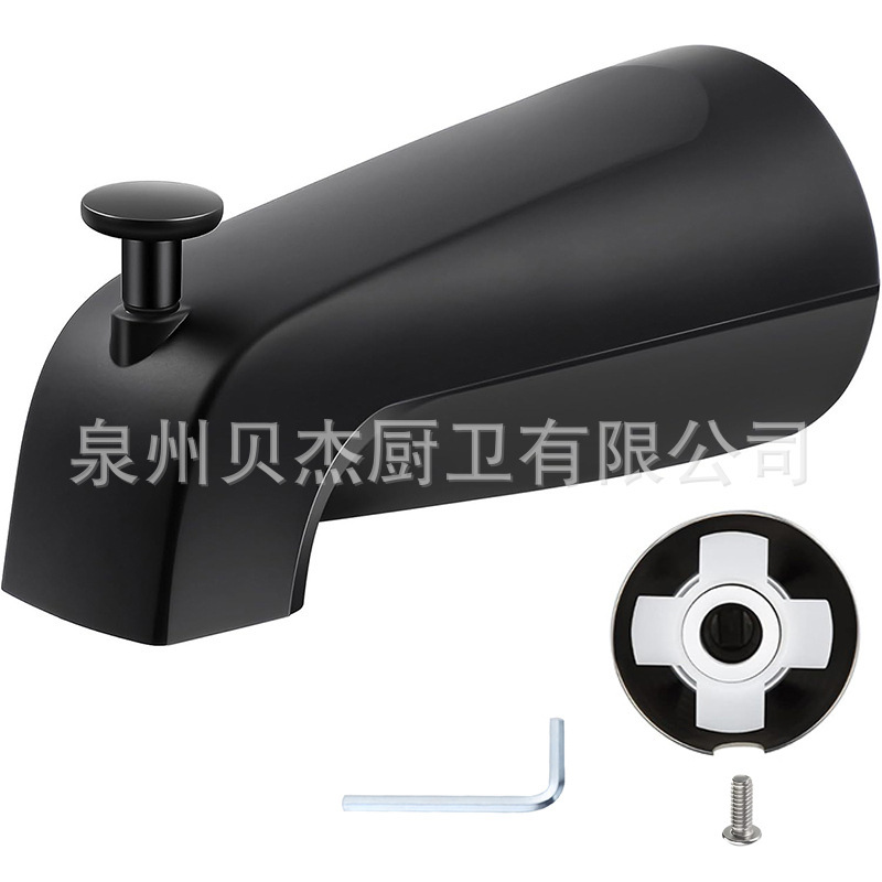 North American Modern Bathroom Concealed Design Pull-Up Bottom Outlet Bathtub Faucet Zinc Alloy Valve Body with Long-Lasting Corrosion Resistance