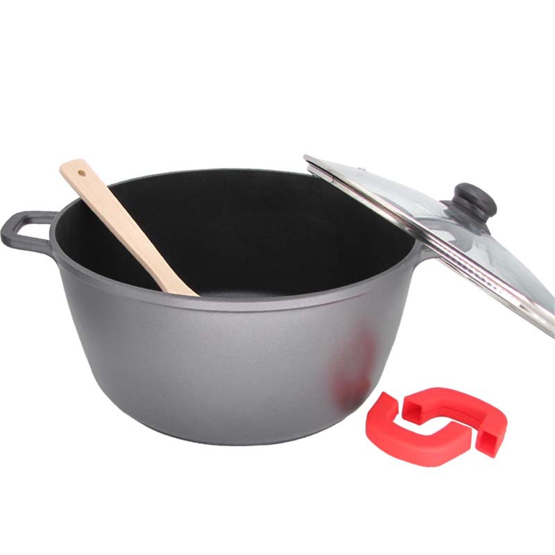 Olla especial para hacer gelatina de piel de burro al por mayor, espátula rosa antiadherente, olla para hacer copos de nieve crujientes, apta para cocinas de inducción.